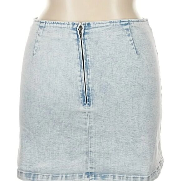 Wild Fable Light Blue Denim Skirt - Picture 2 of 5